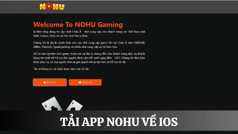 Hướng dẫn người chơi cài đặt app về điện thoại IOS